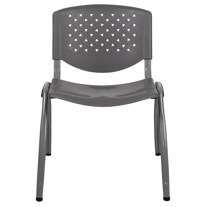 Home and Office Plastic Stack Chair with Perforated Back - Guest Chair