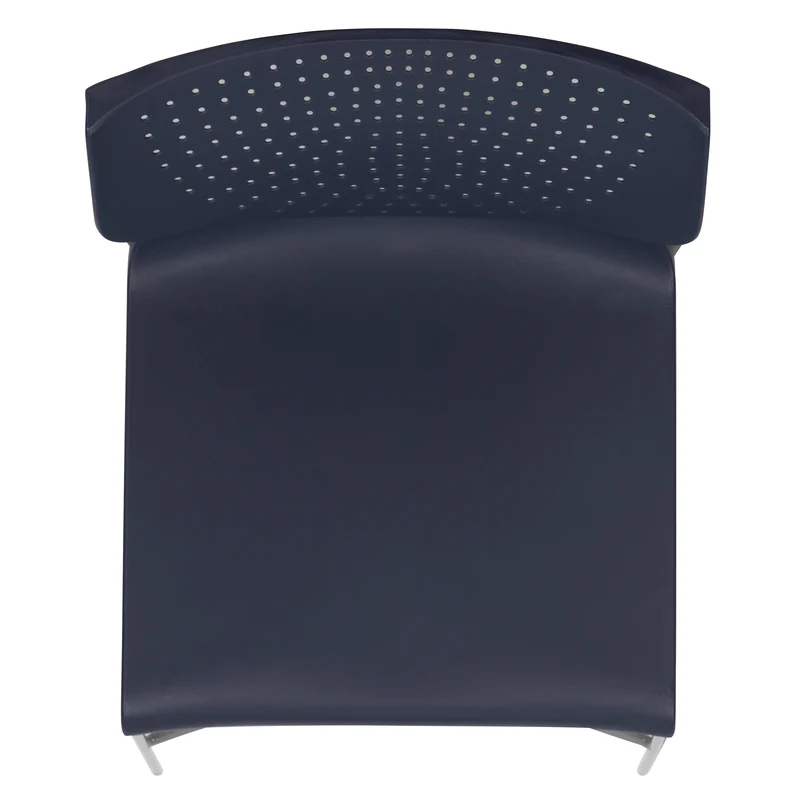 Home and Office Stack Chair with Lumbar Support and Metal Frame - Guest Chair