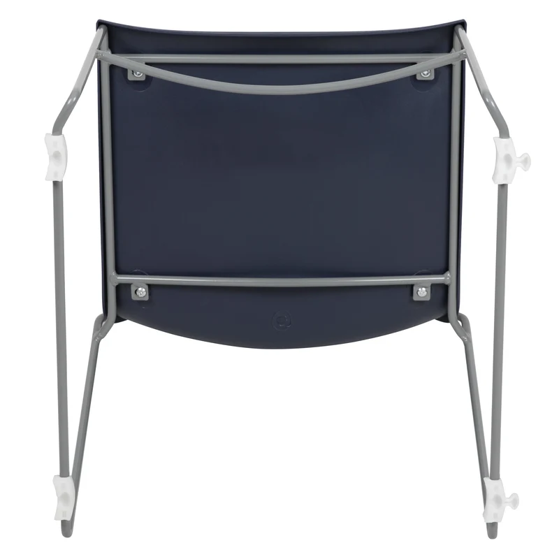 Home and Office Stack Chair with Lumbar Support and Metal Frame - Guest Chair