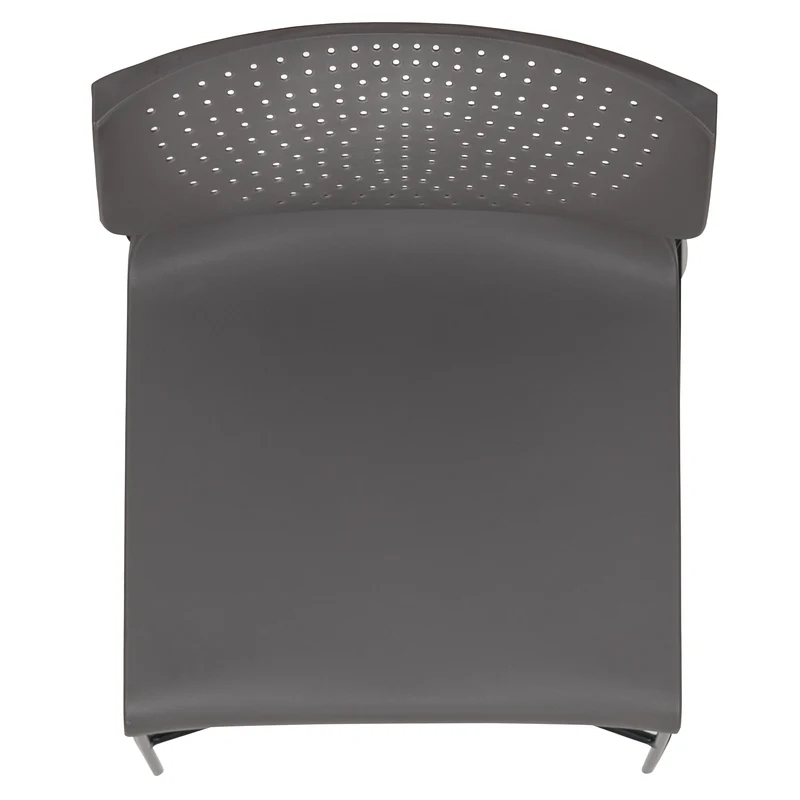 Home and Office Stack Chair with Lumbar Support and Metal Frame - Guest Chair