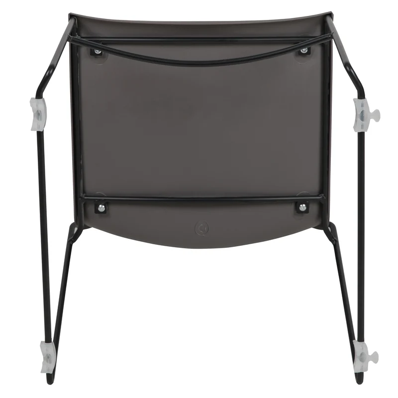 Home and Office Stack Chair with Lumbar Support and Metal Frame - Guest Chair