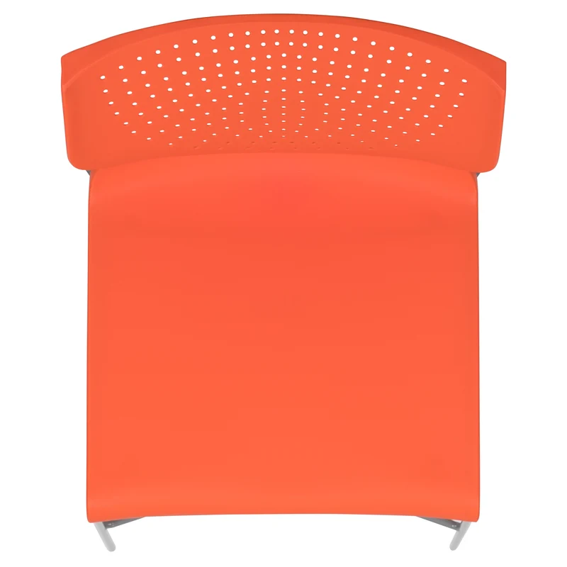 Home and Office Stack Chair with Lumbar Support and Metal Frame - Guest Chair