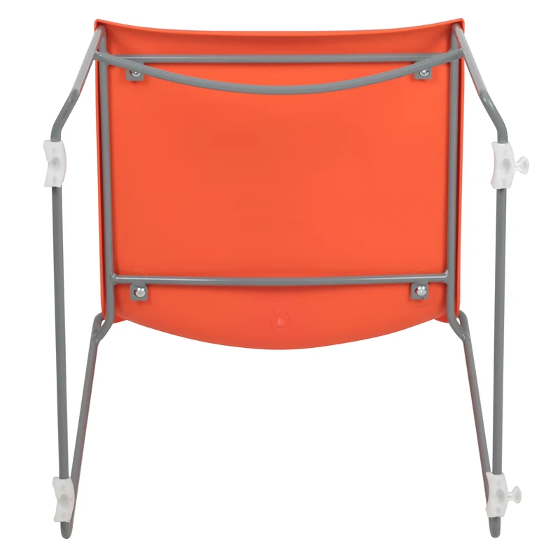 Home and Office Stack Chair with Lumbar Support and Metal Frame - Guest Chair