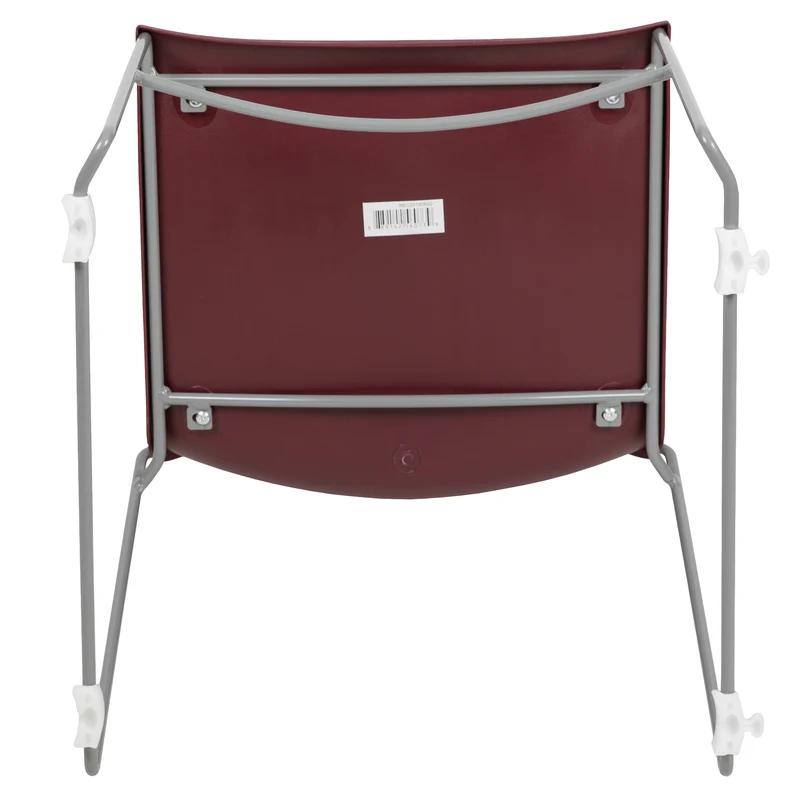 Home and Office Stack Chair with Lumbar Support and Metal Frame - Guest Chair