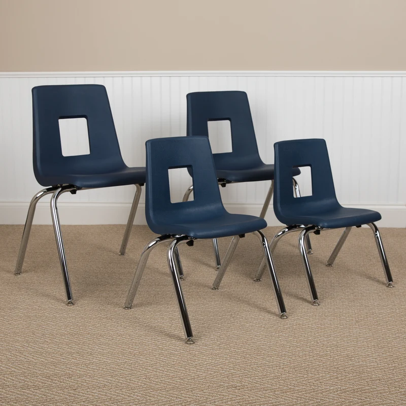 4-pack Student Stack School Chair - 16-inch