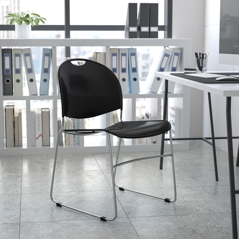 Ultra-Compact School Stack Chair - Office Guest Chair/Student Chair
