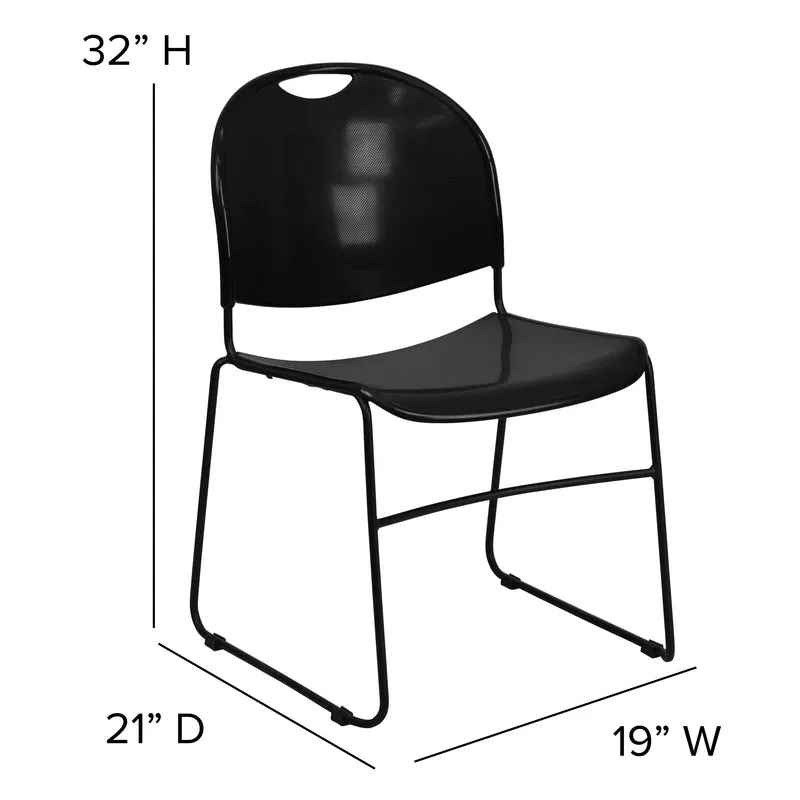 Ultra-Compact School Stack Chair - Office Guest Chair/Student Chair
