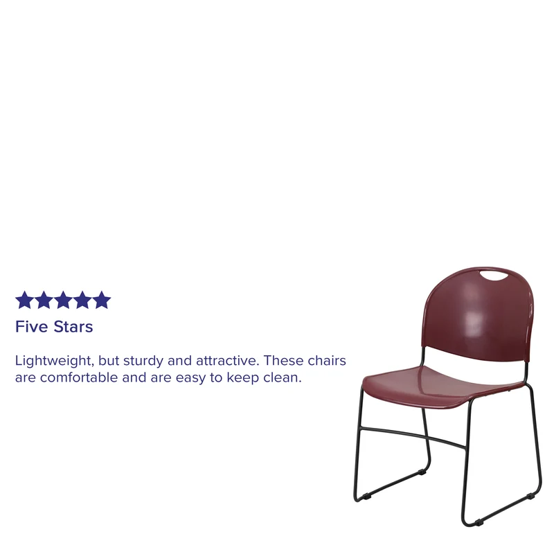 Ultra-Compact School Stack Chair - Office Guest Chair/Student Chair