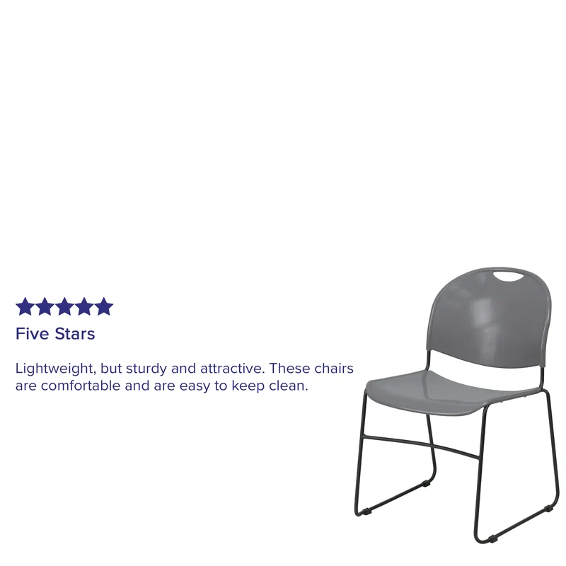 Ultra-Compact School Stack Chair - Office Guest Chair/Student Chair