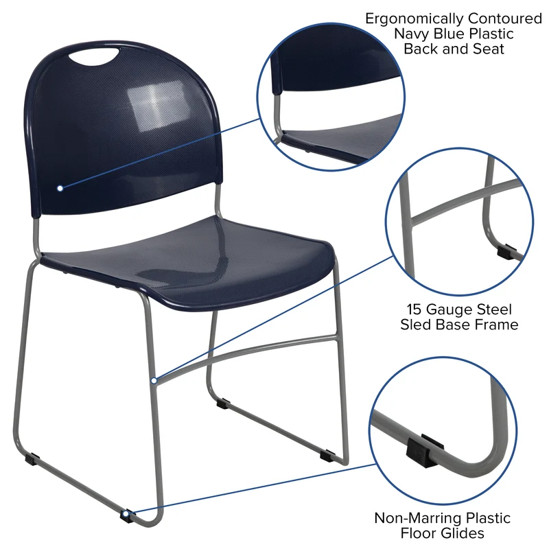 Ultra-Compact School Stack Chair - Office Guest Chair/Student Chair