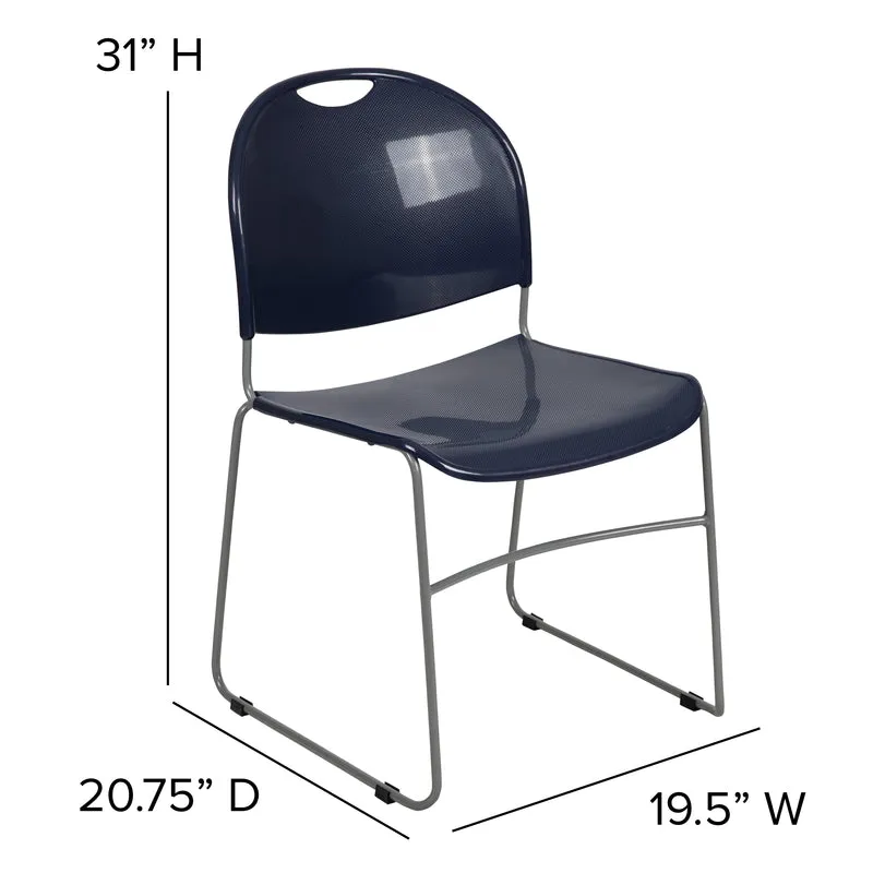 Ultra-Compact School Stack Chair - Office Guest Chair/Student Chair