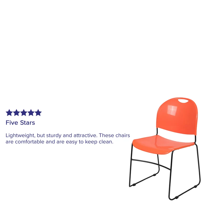 Ultra-Compact School Stack Chair - Office Guest Chair/Student Chair