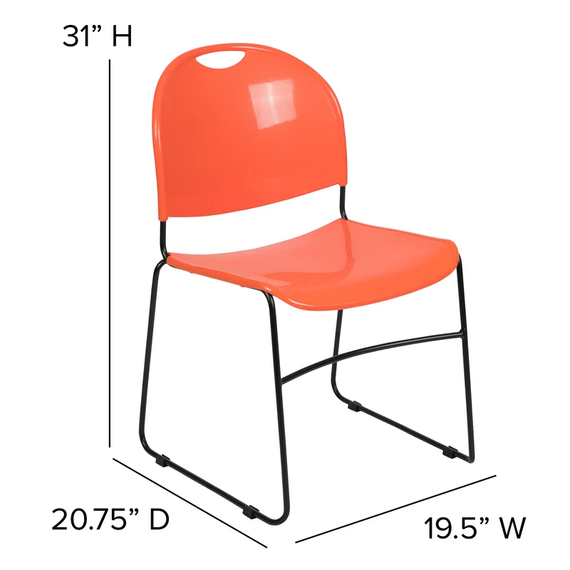 Ultra-Compact School Stack Chair - Office Guest Chair/Student Chair