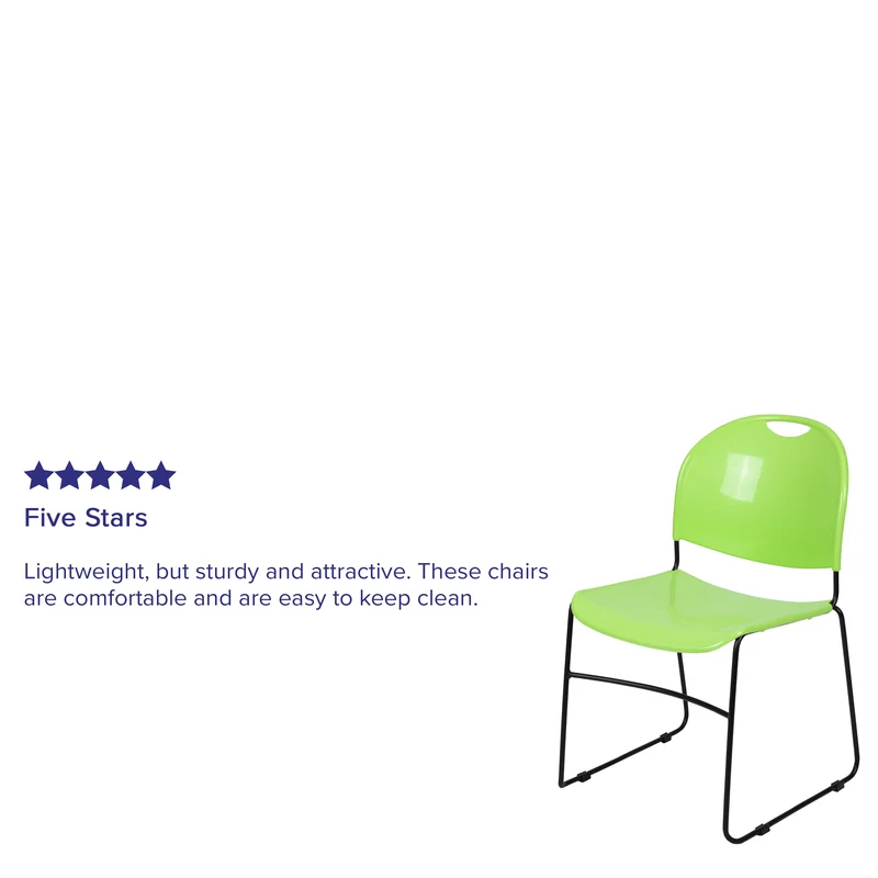 Ultra-Compact School Stack Chair - Office Guest Chair/Student Chair
