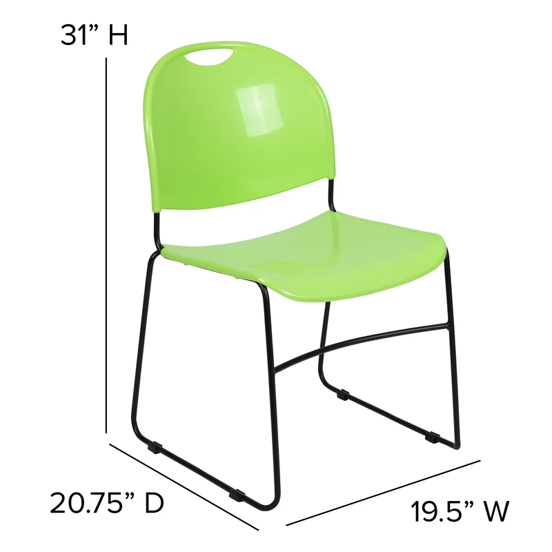 Ultra-Compact School Stack Chair - Office Guest Chair/Student Chair
