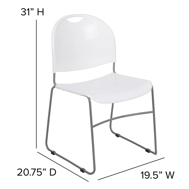 Ultra-Compact School Stack Chair - Office Guest Chair/Student Chair