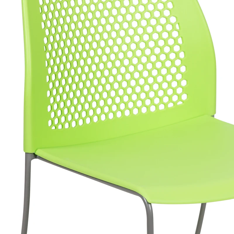 Home and Office Sled Base Stack Chair with Air-Vent Back - Guest Chair