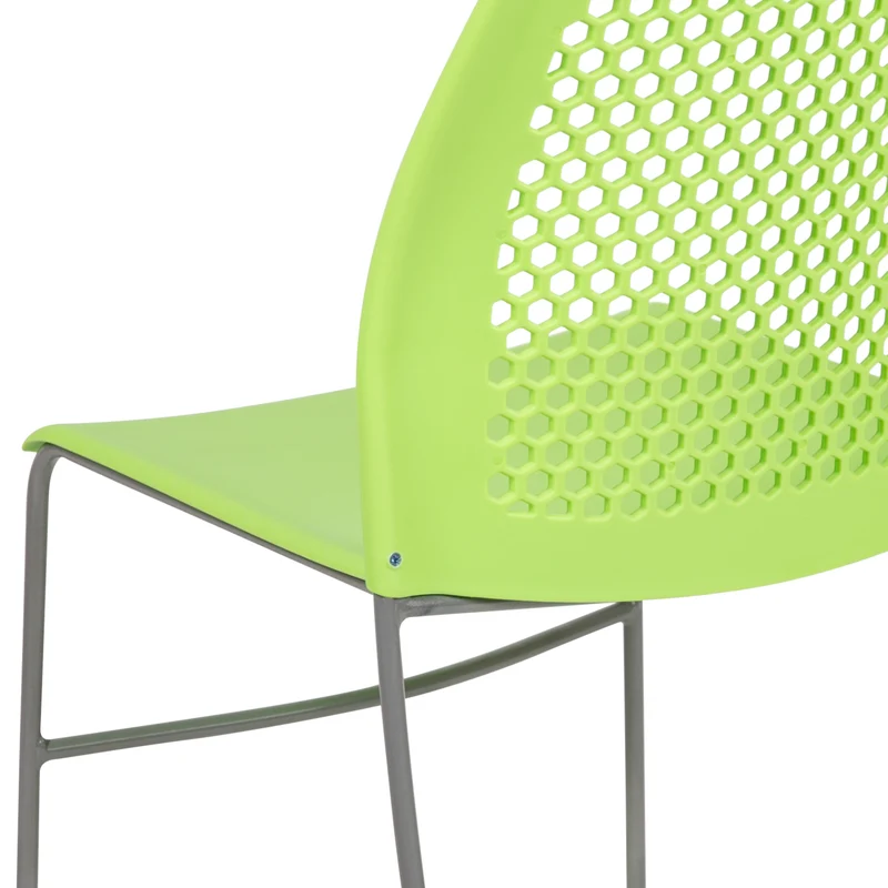 Home and Office Sled Base Stack Chair with Air-Vent Back - Guest Chair
