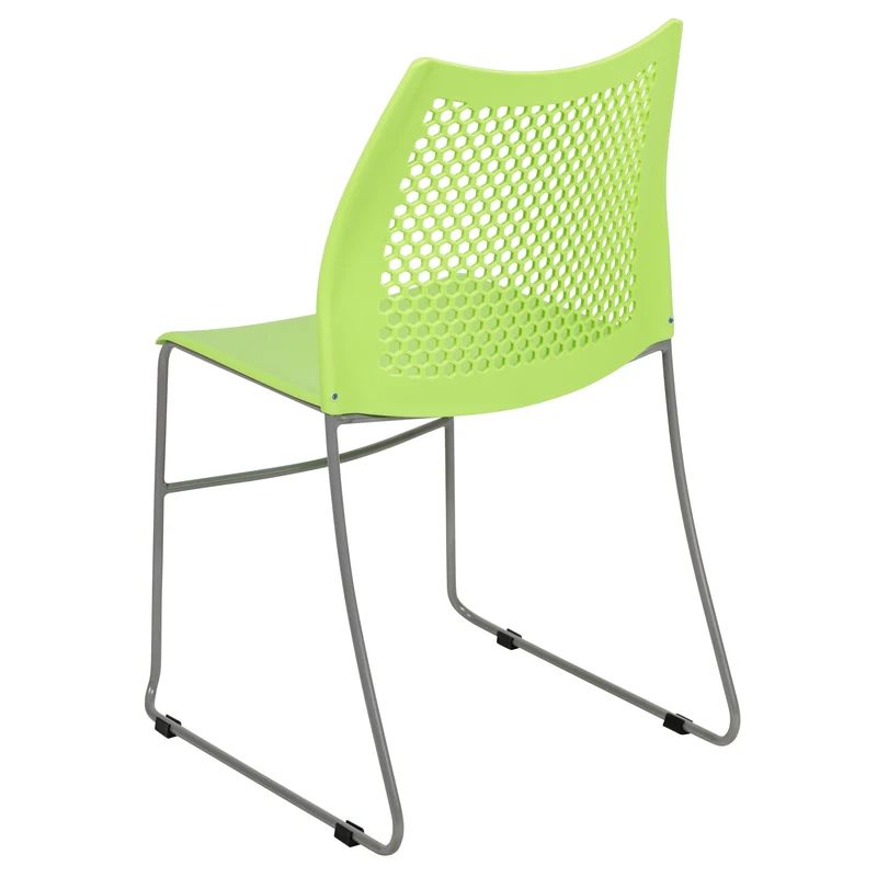 Home and Office Sled Base Stack Chair with Air-Vent Back - Guest Chair