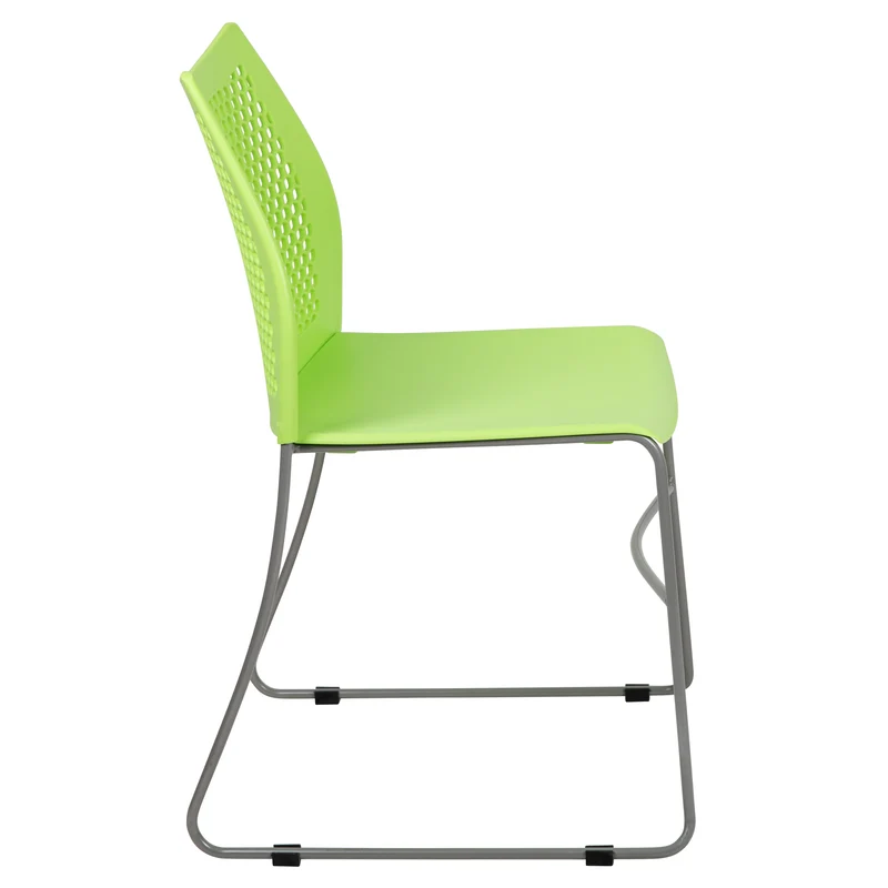 Home and Office Sled Base Stack Chair with Air-Vent Back - Guest Chair