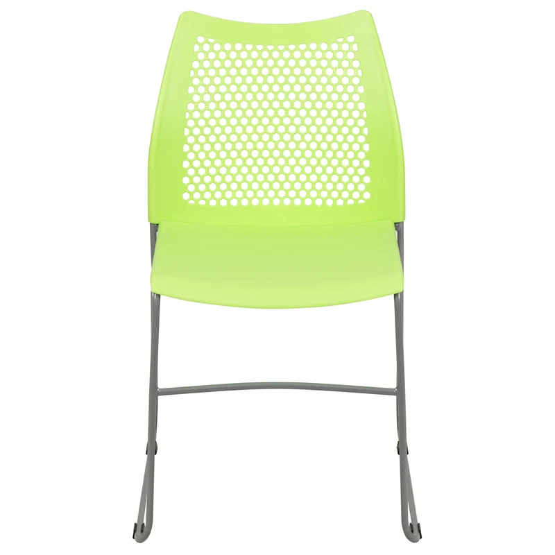 Home and Office Sled Base Stack Chair with Air-Vent Back - Guest Chair