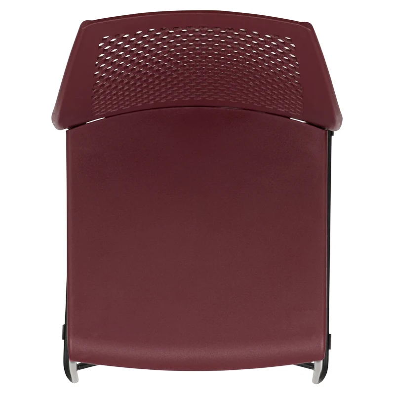 Home and Office Sled Base Stack Chair with Air-Vent Back - Guest Chair