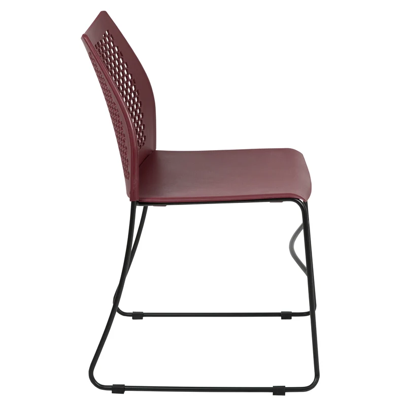 Home and Office Sled Base Stack Chair with Air-Vent Back - Guest Chair