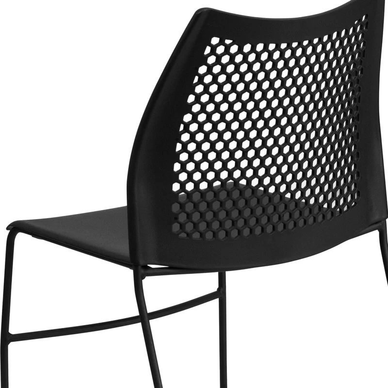 Home and Office Sled Base Stack Chair with Air-Vent Back - Guest Chair