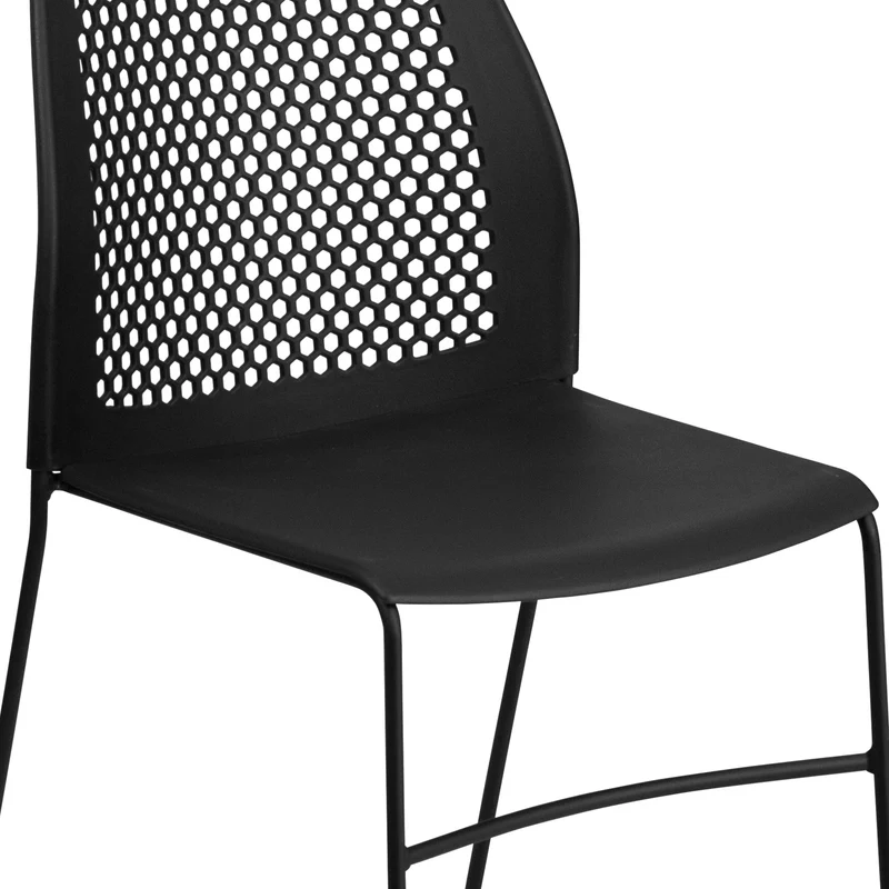 Home and Office Sled Base Stack Chair with Air-Vent Back - Guest Chair