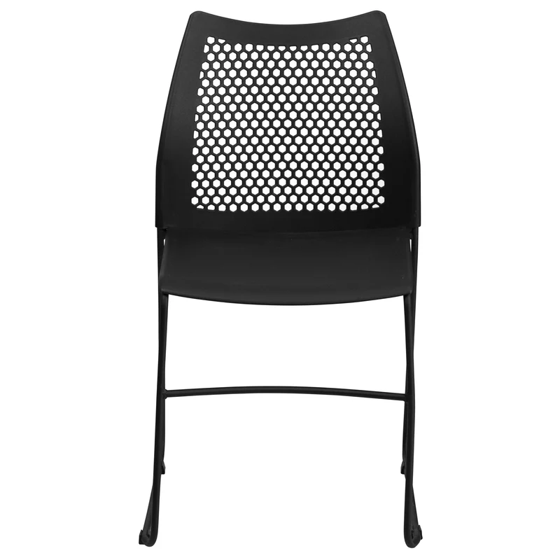 Home and Office Sled Base Stack Chair with Air-Vent Back - Guest Chair