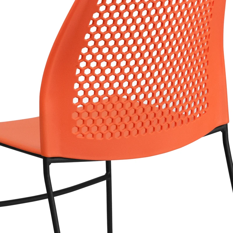 Home and Office Sled Base Stack Chair with Air-Vent Back - Guest Chair