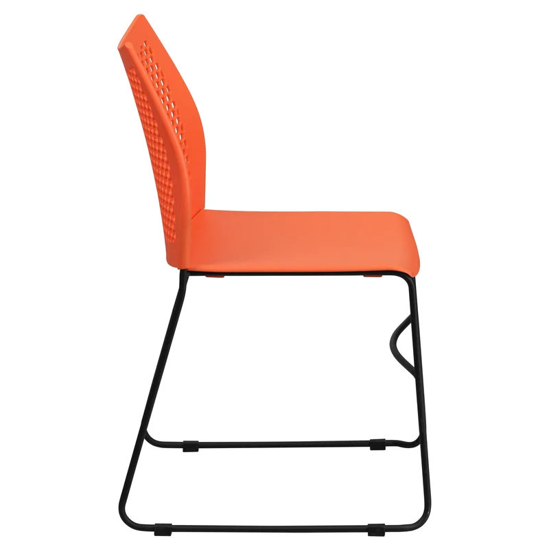 Home and Office Sled Base Stack Chair with Air-Vent Back - Guest Chair