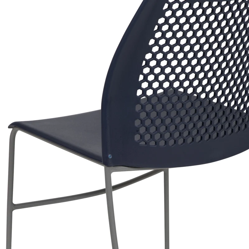 Home and Office Sled Base Stack Chair with Air-Vent Back - Guest Chair