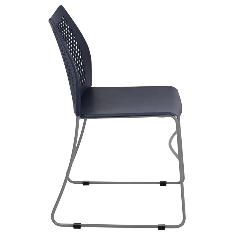 Home and Office Sled Base Stack Chair with Air-Vent Back - Guest Chair