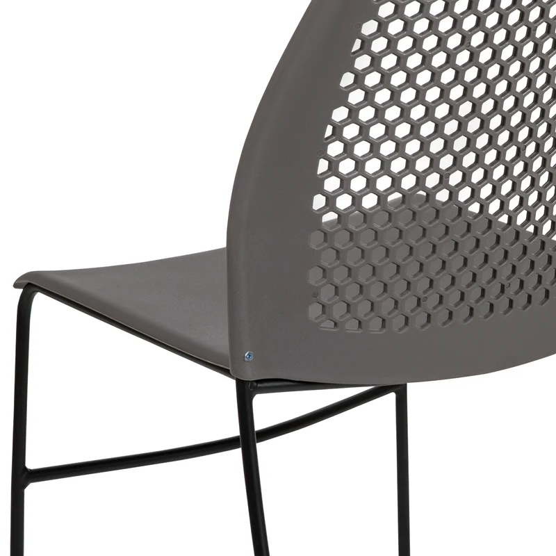 Home and Office Sled Base Stack Chair with Air-Vent Back - Guest Chair