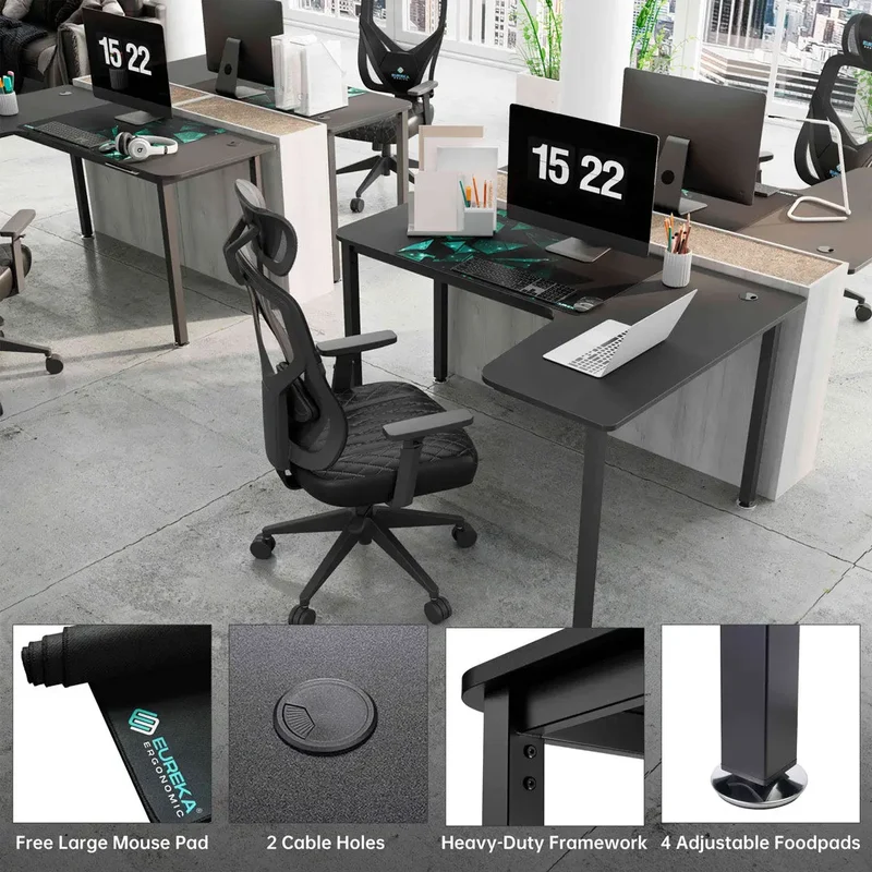 L-Shaped Office Desk (60"x23")