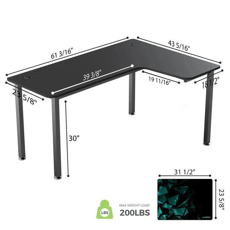 L-Shaped Office Desk (60"x23")
