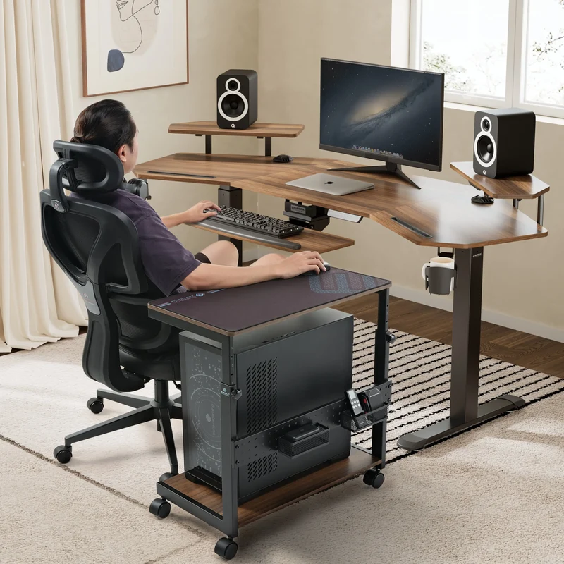 Mobile Height Adjustable CPU Cart