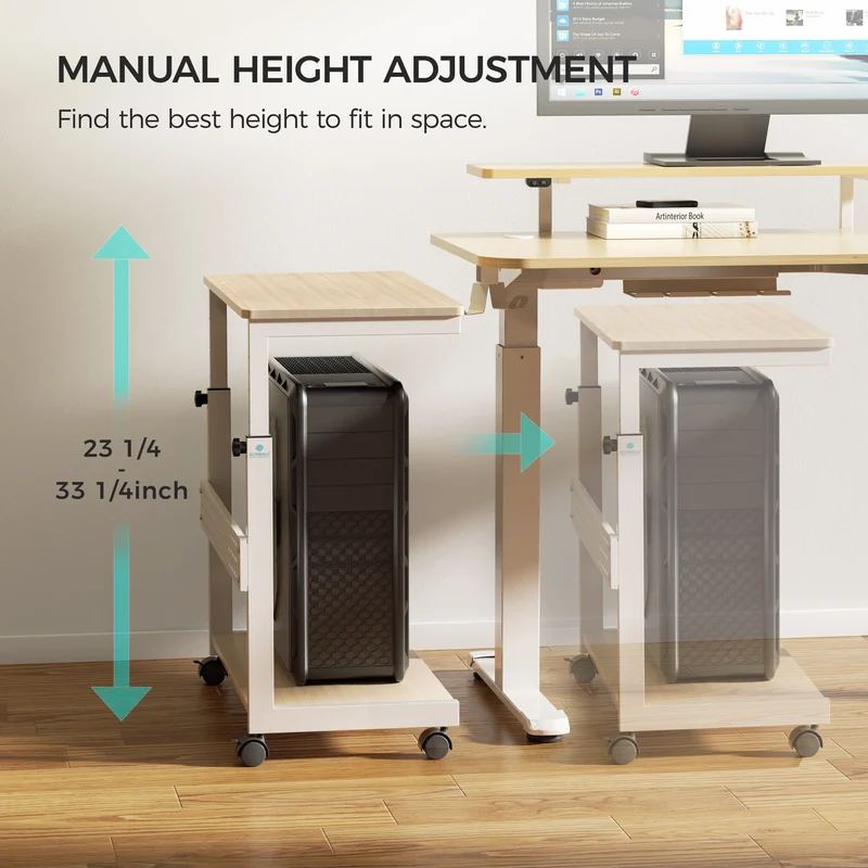 Mobile Height Adjustable CPU Cart