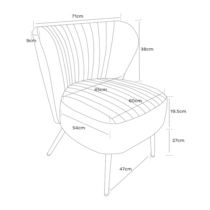 Boudoir Accent Chair — Soft White Boucle, Compact & Stylish for Bedroom or Living Room