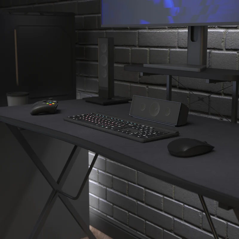 Tyr Mega Size PC Gaming Mouse Pad with Micro Weave Cloth Surface, Anti-Slip Rubber Backing and Cable Management