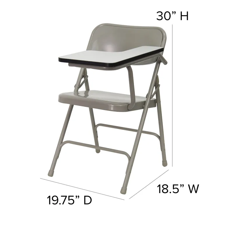 Premium Steel Folding Chair with Left Handed Tablet Arm - Event Chair