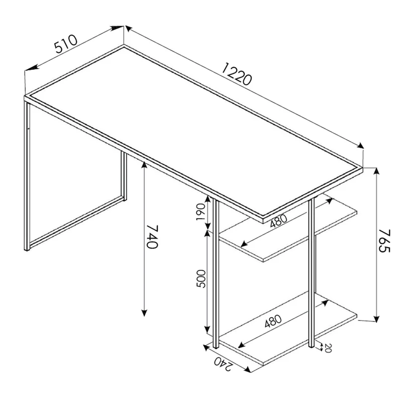 AMBIDESKROUS Modern Desk by Urban Style