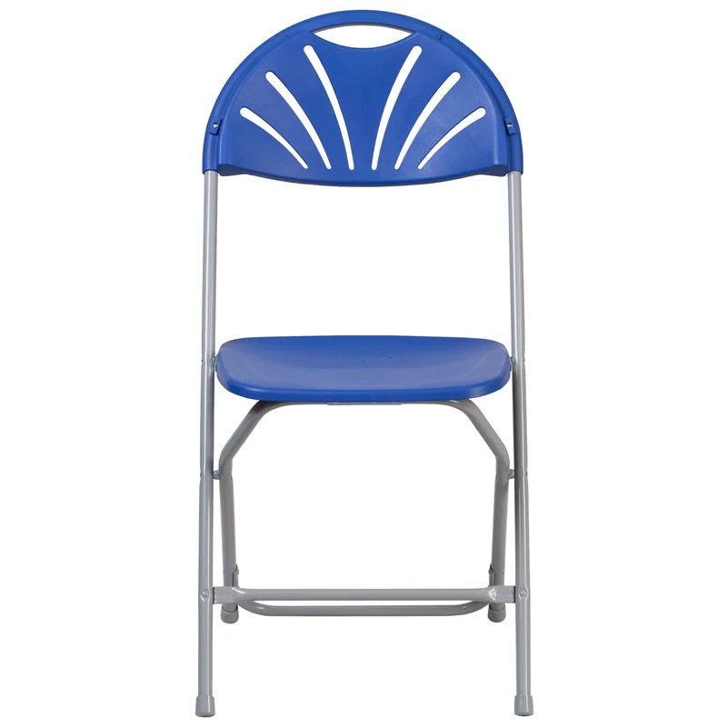 8 Pack Wedding/Event Stackable Fan Back Plastic Folding Chair