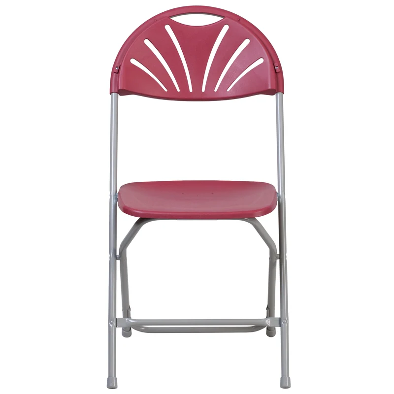 8 Pack Wedding/Event Stackable Fan Back Plastic Folding Chair