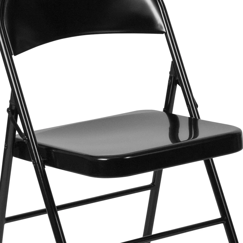 4 Pack Double Braced Commercial Party Events Steel Metal Folding Chair