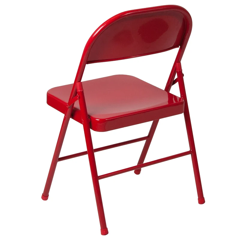 4 Pack Double Braced Commercial Party Events Steel Metal Folding Chair