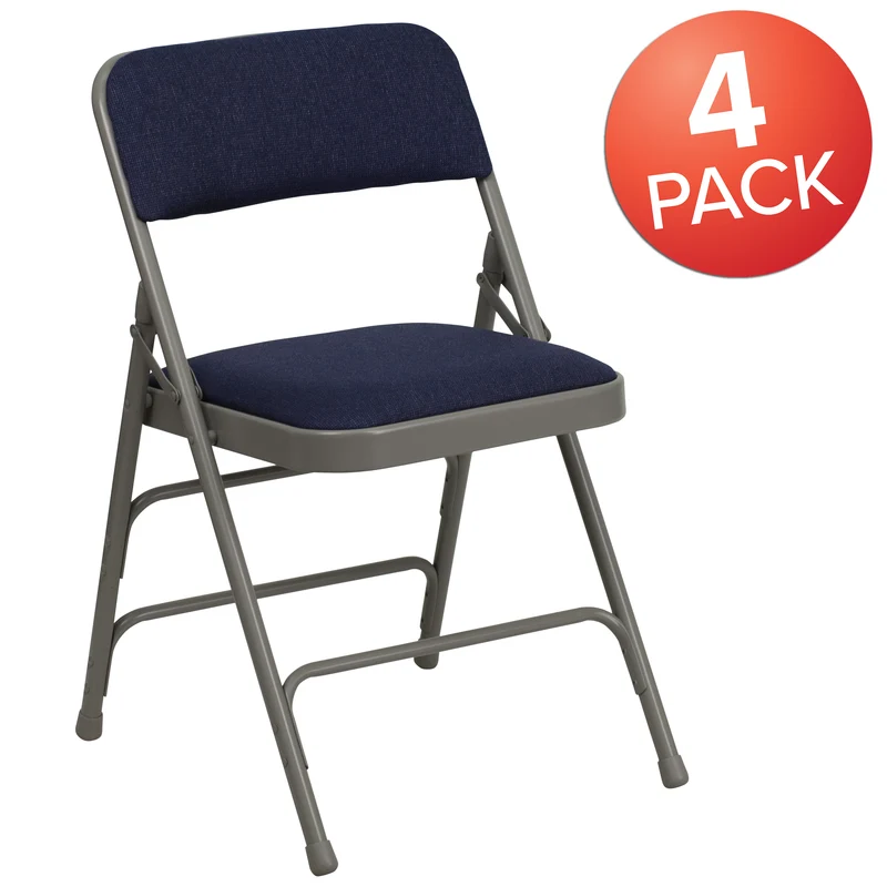 4 Pack Home & Office Portable Party Events Padded Metal Folding Chair