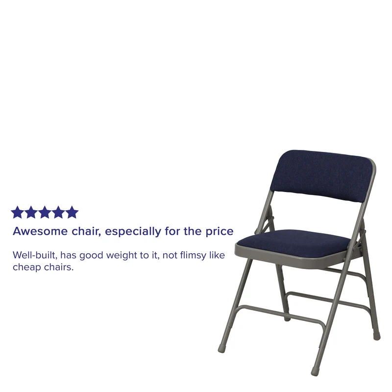 4 Pack Home & Office Portable Party Events Padded Metal Folding Chair