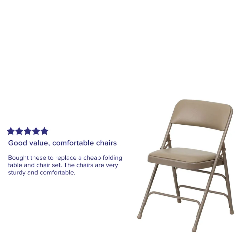 4 Pack Home & Office Portable Party Events Padded Metal Folding Chair